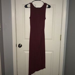 Slitting high low dress